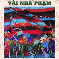 VẢI LỤA 100D HOA CHÂN-KHỔ 1.5M-VẢI NHÀ PHẠM