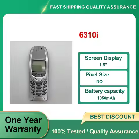 Refurbished Unlocked 6310i Original Bluetooth 1050mAh Phone 2G GSM 900 / 1800 / 1900 Good Condition