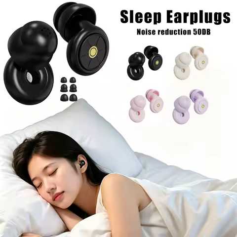 Ear Plugs for Sleeping Noise Cancelling 50dB, Noise Earplugs for sleep,Reusable Silicone Earplugs St