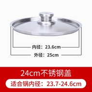 K-88/ThreeAKitchen Thickened304Stainless Steel Food Grade Milk Pot Cover Wok Cover Household Soup Pot Cover Steamer Cove
