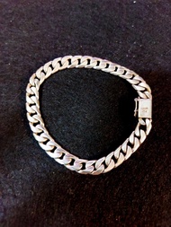 925純銀古巴鏈手鍊
