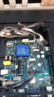 MB MESIN MAINBORD TV LED POLYTRON PLD32T1550 NORMAL ORI CABUTAN PANEL RUSAK.