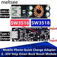 SW3518 / SW3516 QC4.0 QC3.0 USB Type-C Mobile Phone Quick Charge Adapter 6 -35V Step Down Buck Boost