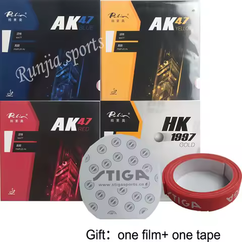 Original Palio 40+ table tennis rubber AK47 and HK1997 gold colorful sponge table tennis rackets rac
