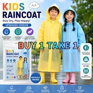 EVA Raincoat for kids Motorcycle Cycle Scooter Waterproof Thickened Rain Coat