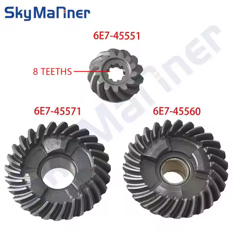 Gear Kit 6E7-45560 6E7-45571 6E7-45551 For Yamaha Gear Set 2T Outboard Motor 9.9HP 15HP 4T 20HP 6AH 