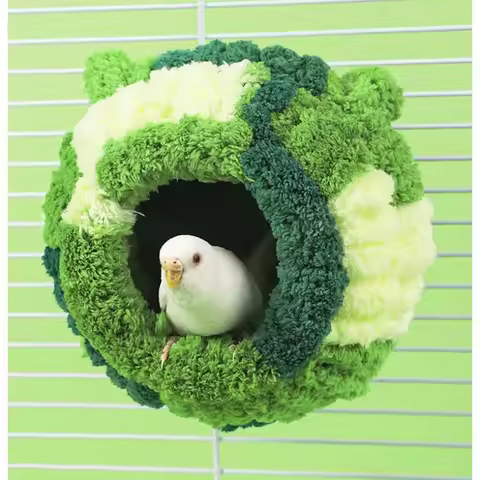 Bird Nest Parakeet Breeding House Parrot Snuggle Hut Budgie Bed for Conure Budgie Parakeet Cockatiel