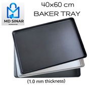 MD SINAR 60 X 40 CM ALUMINIUM TRAY FOR  INDUSTRIES OVEN BAKER TRAY CAKE TRAY stainless steel wire rack