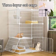 DIY Foldable 3 layers Cat Cage Stackable Cage for Cat Villa Collapsible Cage Cat House DIY Nest