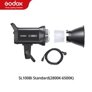 Godox SL100D SL100Bi 100W 2800K-6500K สองสีหน้าจอ LCD แฟลชวิดีโอ LED เอาต์พุตต่อเนื่องไฟสตูดิโอเมาท์
