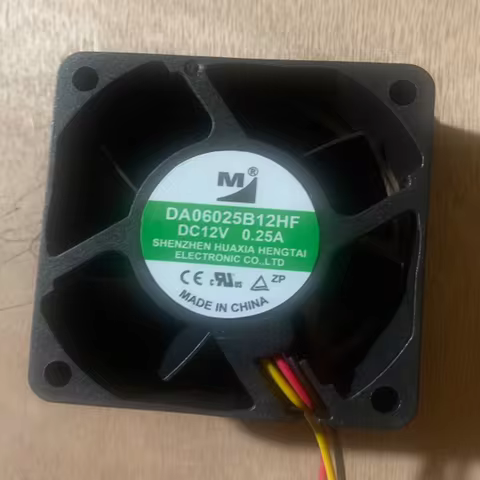 1pcs DA06025B12HF 6025 12V 0.25A 6CM 3-wire inverter cooling fan