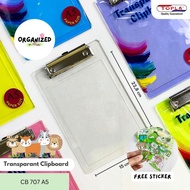LLETSS!! TOPLA Clip Board Premium A5 / Papan Ujian A5/ Alas Ujian / Papan Jalan Ujian Premium / TOPL