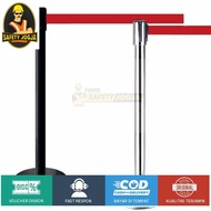 Queue Pole Standing Barrier Railing Stand Queue Barrier Stainless (Stainless rust) THICK