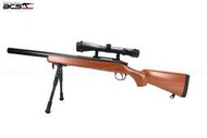 【阿爾斯工坊】FS AL02 M150升級版 仿木紋色 手拉空氣狙擊槍 鋼製組鐵蹺蹺板-FSAL02