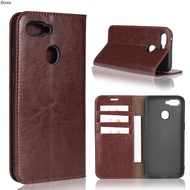 Flip Case For Oppo F9 F 9 Luxury Genuine Leather Business Wallet Real Bag Cover
