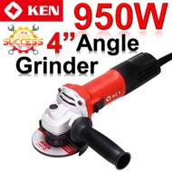 KEN 9810 4" Angle Grinder Power Grinder Tool 950W Corded Slim Grinder 12000RPM Power Angle Grinder f