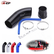 Car Modified Air Inlet Pipe 76mm Air Inlet Modified Aluminum Alloy Kit 3inch Universal