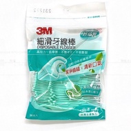 3M細滑牙線棒/超細滑/薄荷木醣醇/38支入/包 1個 3M細滑牙線棒/38支/包