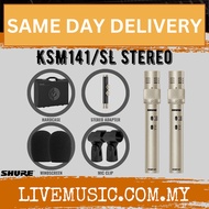 Shure KSM141/SL STEREO Condenser Microphone - Stereo Pair ( KSM141-SL / KSM141SL / KSM141 SL )