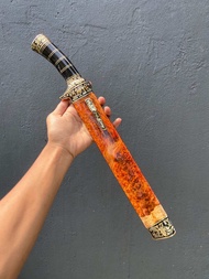 Golok Sembelih Elmax Powder Metallurgy Sarung Burl Premium