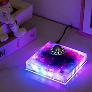 Levitation UFO Lamp, Lampu UFO Levitasi Magnet,Touch Control Floating LED Night Light Desk Decor Gif