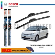 Bosch AEROTWIN Wiper Blade Set for Toyota PREVIA 2006 - PRESENT (26 /16 )
