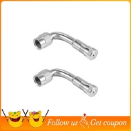 2 Tyre Valve Extension Adaptor Motorcycle Car Tire Stem Extender 90 Degree Angle