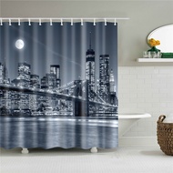 codMandala Geometric Vintage Style Wooden House Bookshelf Shower Curtains Bathroom Curtain Waterproo