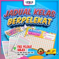 [A3 SIZE] JADUAL WAKTU SEKOLAH 2026 DENGAN STIKER | JADUAL WAKTU KELAS SEKOLAH  | BOLEH UBAH