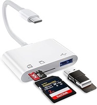 USB C SD Card Reader for Samsug Galaxy S25 Ultra Z Fold 7, Type C to Micro SD Memory Card Adapter fo