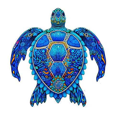 Unique Turtle Shape, Wooden Puzzle, Educational Toys, Holiday Gifts for Adults and Children, Educati