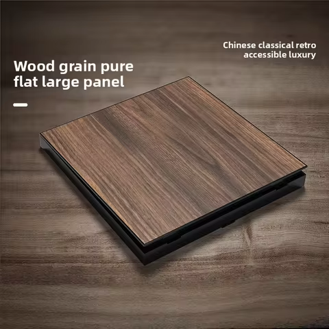 86 Type Retro Wood Grain Switch Hotel Homestay Multi Hole Single/Double Control Switch Chinese Antiq