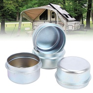4pcs 1.98in Trailer Axle Dust Caps Durable Steel Grease Covers for Lube 2000-3500 Lbs Trailers