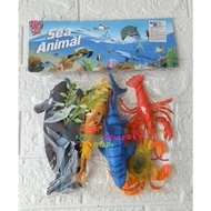 Sea Animal World Toys Contents 6 pcs / Children's Toys / Sea Fish Toys