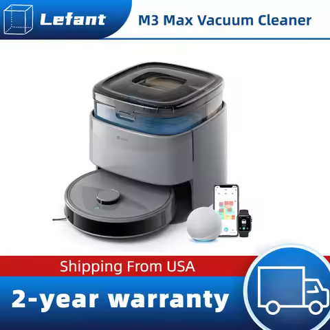 Lefant M3 Max Robot Vacuum, Robot Vacuum and Mop, 20000Pa Suction, Anti-Tangle Brushes, Dual Spinnin