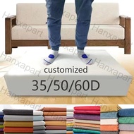Customized-60D/50D/35D Density Sponge L-1/2/3 Seater Sofa CushionReplacement, for Mattress/Bay Windo