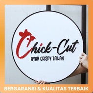 Custom Embossed Acrylic Signage (Shop Name, Shop Logo, PT Name, Etc.)