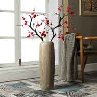 Jingdezhen Ceramic Line Floor Vase Domestic Ornaments Living Room Courtyard Dried Flower Crafts Flower Ware