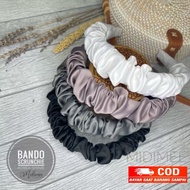 Midimee/Premium Satin Cloud Headband/Nagita Wrinkled Headband