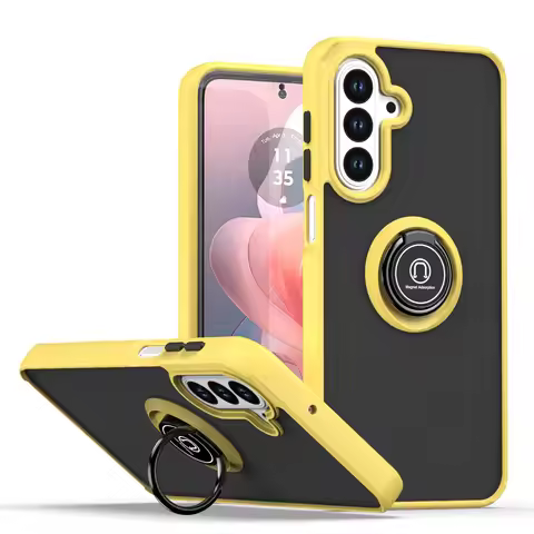 Soft Case for Samsung Galaxy A17 Magnetic Car Finger Ring Holder Case for Galaxy A56 Phone Coques Sa