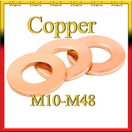 Copper Washer Gasket Flat Washer   M10/M12/M14-M48 【XLK-01】
