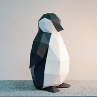 DIY手作3D紙模型擺飾 小動物系列 - 極地企鵝寶寶(可加購冰山)