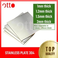Stainless T304 304 Plate Sheet 1mm 1.2mm 1.5mm 2.0mm 3mm 2B Finish