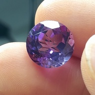 UNGU Amethyst Dim:est 11 x 11 x 8 mm 5.2 Ct Purple Amethyst Round Cutting Code A094