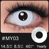 Magister Manson Cosplay คอนแทคเลนส์ ลายอะนิเมะ เลนส์สีขาว / แดง / ดำ / ขาวทั้งหมด นารูโตะ Kakashi ฮา