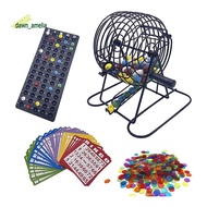 Deluxe Bingo Game Set with 6 Inch Bingo Cage, Bingo Master Board,75 Colored Balls , 50 Bingo Cards, 