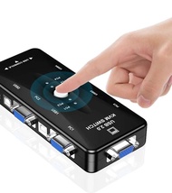 USB 2.0 KVM Switch 4 Port VGA KVM Switcher VGA Connector Adapter for 4 Computers Laptop PC Share A S