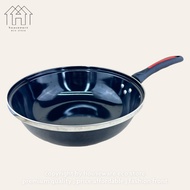 32cm Frying Wok Pan | Cooking Wok Pan Pot Cooker Smokeless Kitchen Cookware
