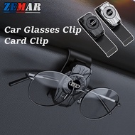 Audi Universal Car Glasses Clip Car Sunglasses Holder Cards Clip Multifunctional Ticket Clip for A3 