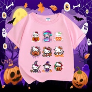 REAdy stocK Halloween Hello Kitty Shirt - Casual Cotton Short Sleeve for Women COD 1O9